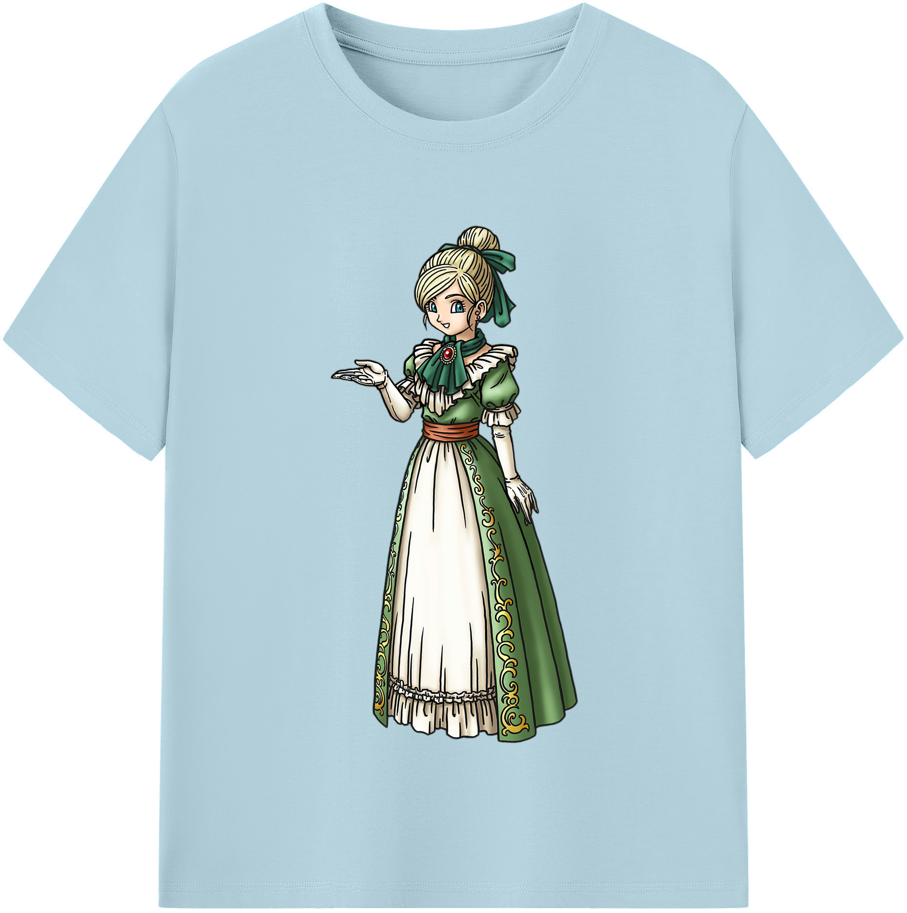 （画像用） ドラゴンクエスト Doragon Kuesuto Dragon Quest 綿100％半袖Tシャツ（フロントプリント）